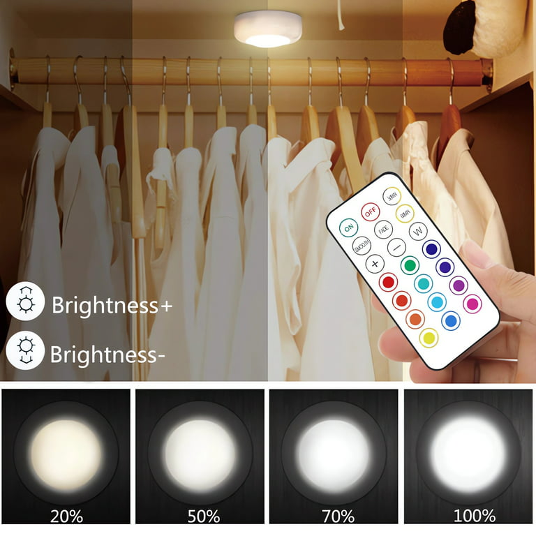 Wholesale remote control led puck lights for Brightening Displays –