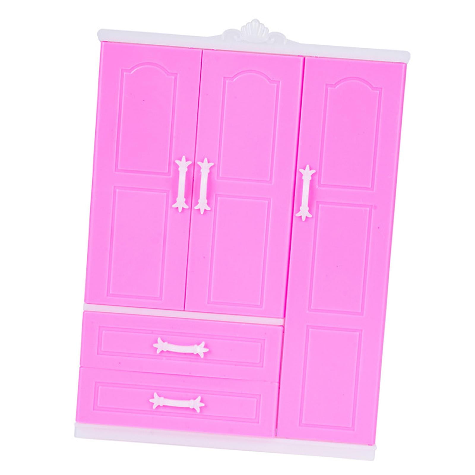 Xuanheng Doll Closet Wardrobe doll Clothes Storage Wardrobe Closet Furniture 30cm Doll Clothing Closet Furniture Accessory doll Closet Furniture Wardr