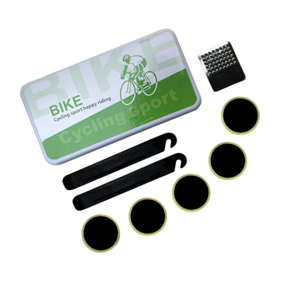 Siruishop Bike Patch Kit Repair Patches Bike Tire Repair Kit for Road Bikes Motorcycle