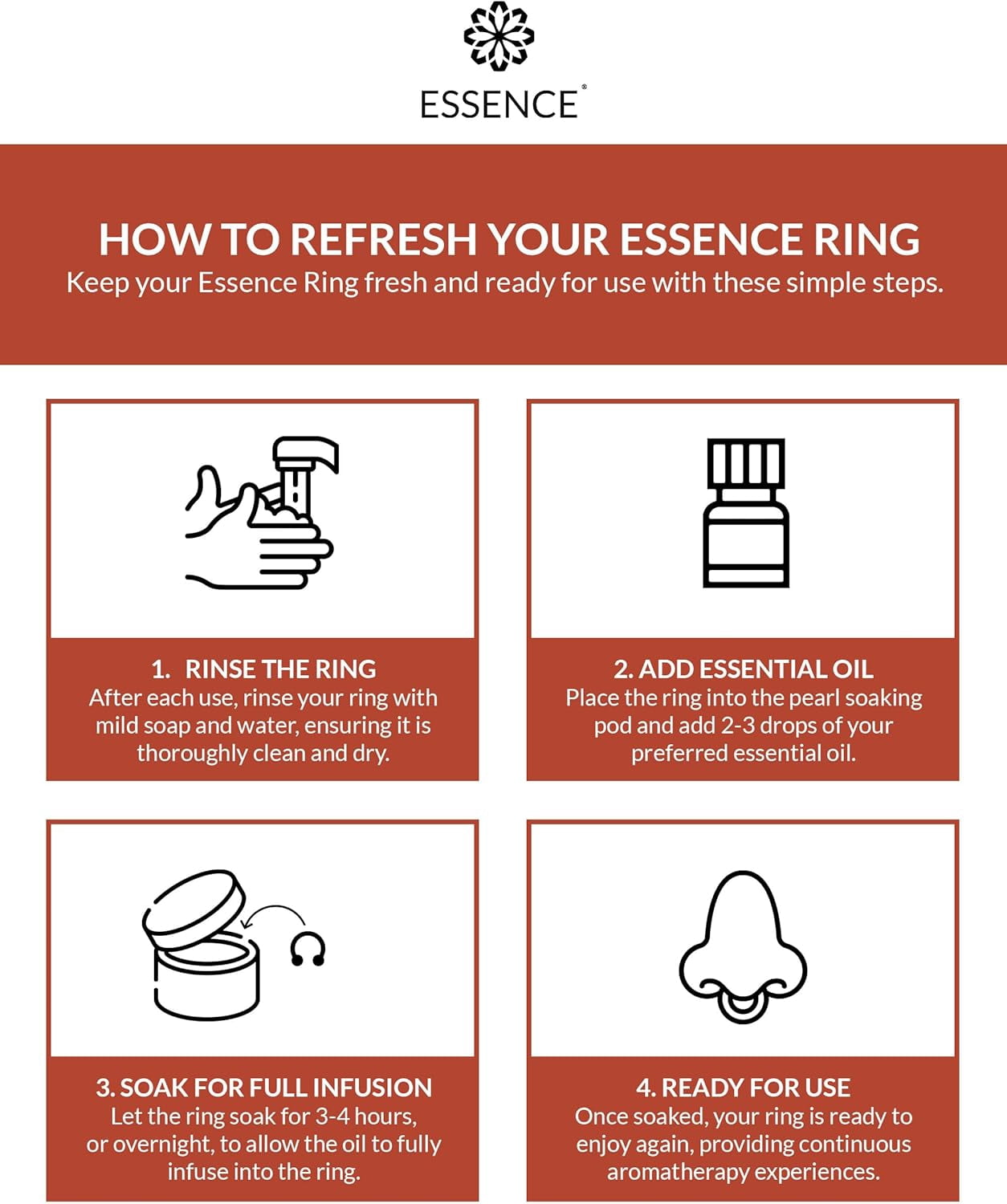 Essence Refresh Kit – Frankincense Essential Oil – Black Wearable Aromatherapy Pod