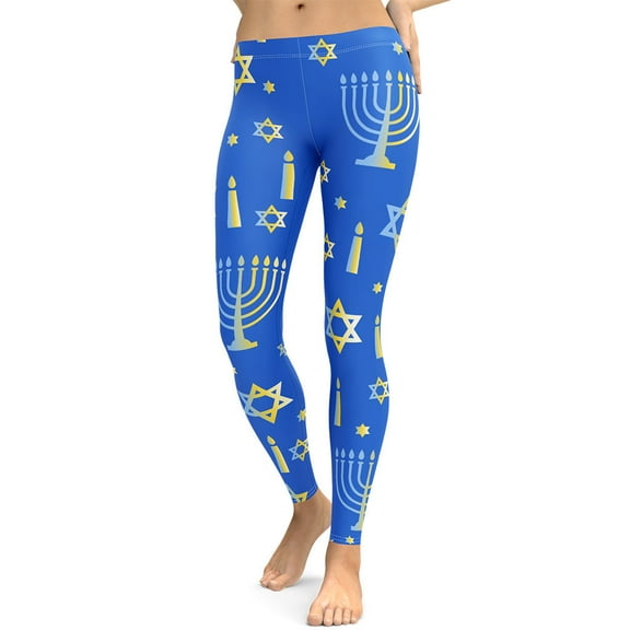 Hanukkah Leggings Size: XS for Women | FIERCEPULSE