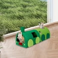 thumbnail image 1 of Túnel para gatos con forma de tren, cama para gatos con forma de túnel de dos vías, cueva para esconderse para animales pequeños, rompecabezas para, 1 of 8