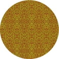 thumbnail image 1 of Ahgly Company Tapis Rond Lavable en Machine Intérieur Transitionnel Rouge Tomate, 4 Pieds Rond, 1 of 7
