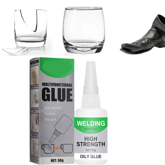 Welding High-Strength Oily Glue, 50g Universal Super Glue Gel, Multifunctional, Instant Bonding, Strong Adhesion, for Metal, Wood
