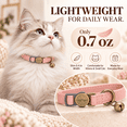 thumbnail image 5 of GoldTiger Vintage Style Leather Breakaway Cat Collar - Adjustable, Durable, Retro Bell - Suitable for All Types of Cats and Small Dogs, 5 of 7