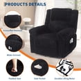 thumbnail image 4 of Lift Chair with Heat and Massage – Power Lift Recliner for Elderly & People with Mobility Issues, Electric Reclining Chair with Plush Padding, Back Support, Remote Control, 4 of 7