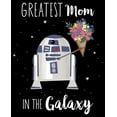 thumbnail image 2 of Junior's Star Wars Mother's Day R2-D2 Greatest Mom in the Galaxy Graphic Tee Black Medium, 2 of 3
