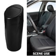 thumbnail image 2 of Car Trash Can With Lid Portable Leakproof Trash Container For Vehicle Small Car Garbage Bin For Car Interior Black Car Trash Storage Accessory, 2 of 9