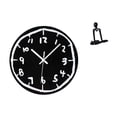 thumbnail image 1 of Reloj de pared Reloj de pared Silencioso Reloj decorativo Reloj moderno Figura de escritorio Escultura de pensador Material acrílico Adecuado para sal, 1 of 8