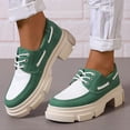 thumbnail image 2 of Dakaela Women's Lace up Wingtip Oxford Shoes Platform Vintage Round Slip on Loafers Fashion Mary Jane, 2 of 6