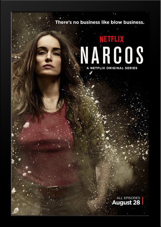 Narcos TV Series Show Black Wood Framed Movie Poster Art Print