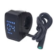 thumbnail image 2 of Electric Scooter Display Panel, DC24V 36V 48V ABS Electric Bike Meter Display HD LCD  for Mid Drive Motor, 2 of 7