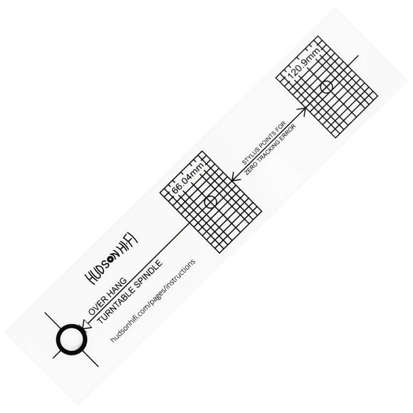 Turntable Phonograph LP Phono Cartridge Stylus Alignment Protractor Tool?High Contrast (VTA Sold Separately)