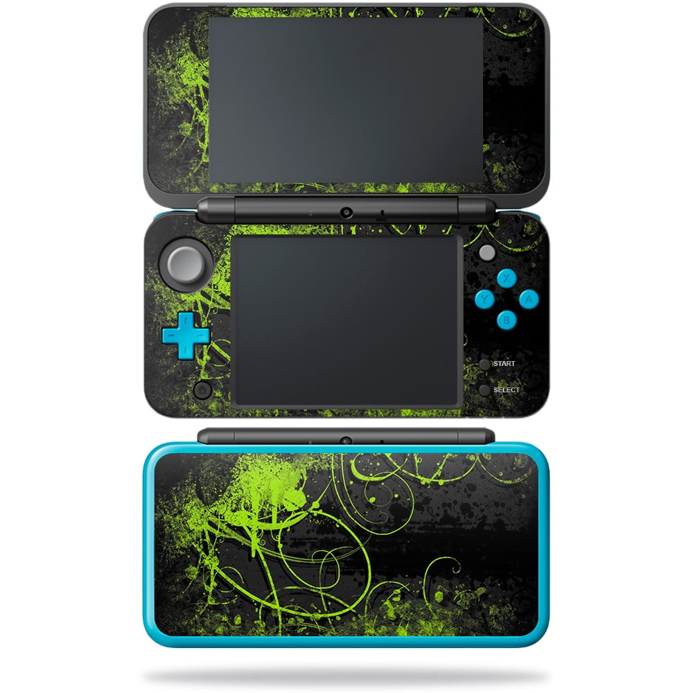 Skin Decal Wrap Compatible With Nintendo New 2DS XL Green Distortion ...