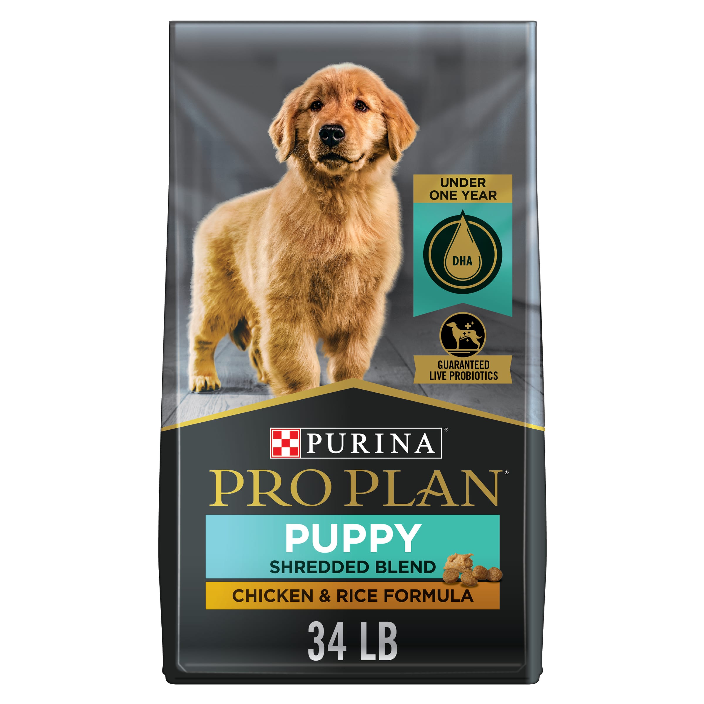 Purina Pro Plan Puppy For Dogs Under 1 Year Chicken Rice 34 Lb Bag 