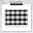 thumbnail image 3 of Design Imports Set de 6 Sets de Table Double Cadre en PVC Noir, 3 of 8