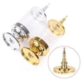 thumbnail image 1 of 1pc Creative Wedding Candy Box Electroplating Gold And Silver Plastic Cylindrical Candle Holder Wedding Candy Box, 1 of 5