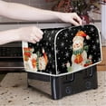 thumbnail image 3 of ZUXONGSY Christmas Snowman Toster Cover 2 Slice Appliance Cover Toaster Cover Fits for Most Standard 2 Slice Toasters Small Appliance Dust Cover and Fingerprint Protection, 3 of 7