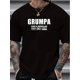 thumbnail image 1 of Men's "Grumpa" Graphic Print T-shirt Summer Short Sleeve Tees, Men's Clothing, 1 of 5