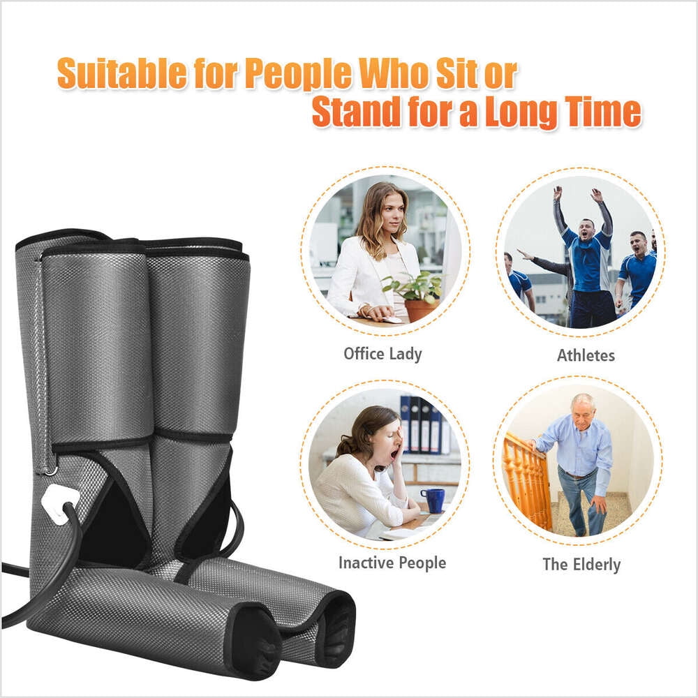 Leg Air Pneumatic Massager Foot Compression Pressure Massage MACchinne w/ Remoter
