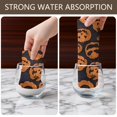 thumbnail image 6 of 6 Pcs Funny Kitchen Towels,Classic Halloween Pumpkins Pattern Microfiber Dish Towels,Kitchen Tea Towels,Kitchen Towel Set (18" X 26"), 6 of 7