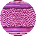 thumbnail image 1 of Ahgly Company Indoor Round Southwestern Pink Country Area Rugs, 3' Round, 1 of 4