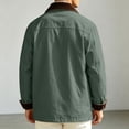 thumbnail image 7 of Rvwovn Barn Jacket for Men, Button Down Vintage Casual Work Jakcet with Patch Pockets, Spring Fall Outdoor Wear, 7 of 7