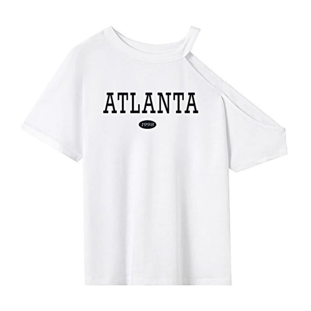 Camiseta de mujer con cuello redondo, camiseta básica para el trabajo, oficina, vacaciones, playa L