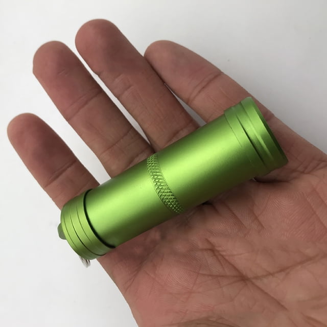 Pastillero portátil Bling Bling de aluminio resistente al agua Con llavero