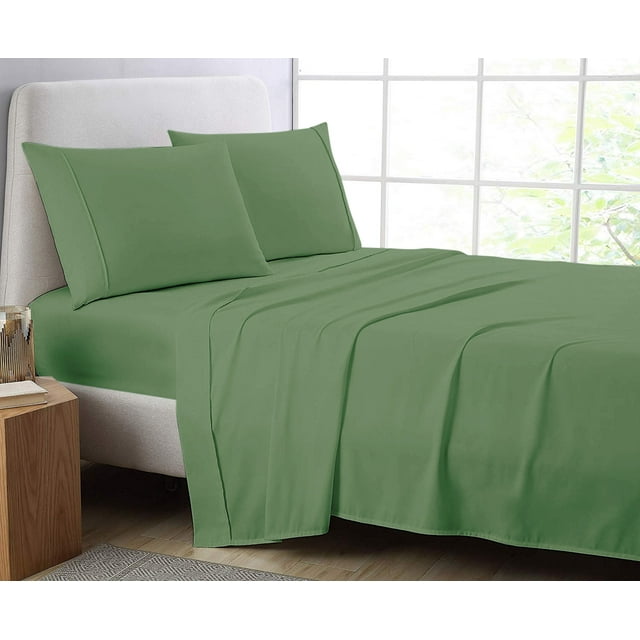 Cotton Metrics 4pc Sheet Set 600TC 100% Organic Cotton 4pc Bedding Set (Fitted sheet, Flat sheet, 2 Pillowcases) All Sizes & Colors