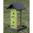 thumbnail image 2 of Outdoor Leisure Products, Model GM8BKL Songbird Bird Feeder Made with HDPE. Finished in Black and Lime, 2 of 7