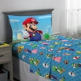 Super Mario Kids Twin Sheet Set, Blue, Nintendo - Walmart.com