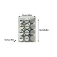 thumbnail image 3 of SLYNSHome Christmas Balls Ornaments Set,Glitter Shatterproof Christmas Balls Kits Hanging Baubles Balls Pendant for Party Wedding Home Christmas Decoration (1.2Inch,Silvery,A Set of 24), 3 of 6