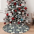 thumbnail image 5 of Sikiie Gamers 30-48 inches {designName} Print Christmas Tree Skirt Snowman Xmas Tree Skirt with Edge Christmas Decorations for Holiday Party, 5 of 7