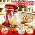 thumbnail image 3 of Uscover Glass Mixer Bowl for Kitchenaid 4.5-5 Quart Tilt-Head Stand Mixers, 5 qt Mixing Bowl for Kitchen Aid with Measurement Markings & Handle, 3 of 11