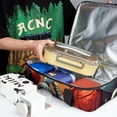 thumbnail image 6 of Hearts Battle Double Layered Insulated and Refrigerated Lunch Bag with Two Compartments, Large Capacity, and Hand Carry Handle - 7.1x11.4x16.1 Inches, 6 of 6