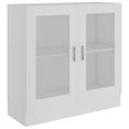 thumbnail image 3 of vidaXL Vitrine Cabinet White 32.5"x12"x59.1" Chipboard, 3 of 76
