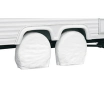 Classic Accessories Over Drive RV Wheel Covers, Wheels 27" - 30" Dia, 8.75" Tire Width, White