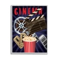 thumbnail image 5 of Stupell Industries Cinema Movie Reel Popcorn Entertainment Sign Graphic Art Gray Framed Art Print Wall Art, Design by Yvonne Coleman Burney, 5 of 5