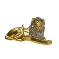 thumbnail image 4 of Escultura de adorno de león, regalos presentes, estatuilla decorativa de resina de arte moderno, estatua para cocinas, sala de estar, estantería para dorado, 4 of 9