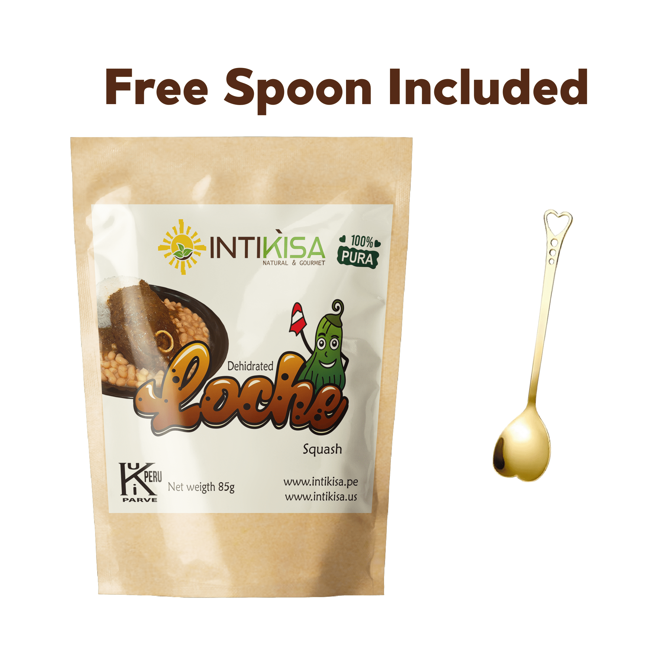 Intikisa Loche Squash Powder, Dried Peruvian Pumpkin, Cooking Ingredient, 3 oz (85 g)