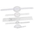 thumbnail image 1 of Finger Goniometer, 5Pcs Dual Scale Transparent Medical Goniometer Easy Measurement  for Home Use, 1 of 7