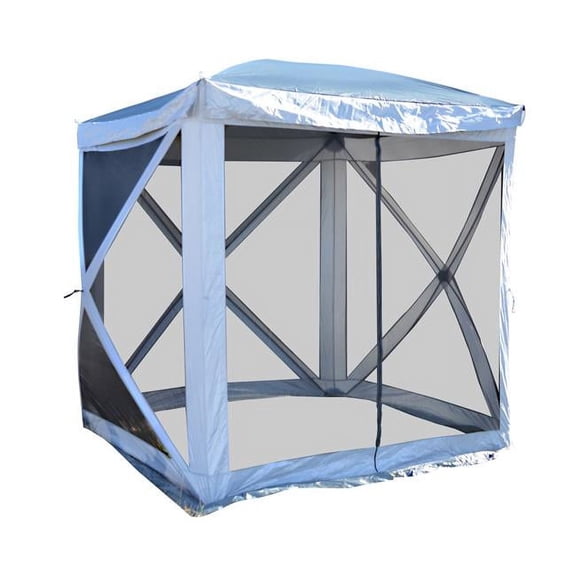 Buffalo Outdoor PUT66 6 x 6 ft. Screened Pop Up Shade Tent, White