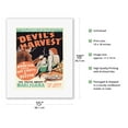 thumbnail image 2 of Devils Harvest - The Truth About Marijuana - The Smoke of Hell - Vintage Exploitation Film Movie Poster c.1942 - Fine Art Rolled Canvas Print 11in x 14in, 2 of 4