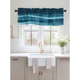 thumbnail image 2 of Valances for Windows Turquoise Blue Rod Pocket Cafe Window Treatments Valance Curtains for Kitchen Bathroom Laundry Basement Windows 54"x18", 2 of 9
