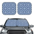 thumbnail image 2 of Fotbe Stylized Flowers Vintage Boho 2-Piece Car Windshield Sun Shade | Sun Blocker for Car Windshield | Foldable Automotive Interior Accessories for Sun Protection-Large, 2 of 6