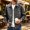 Gray, variant on Retro Faux Leather Bomber Coat for Men Lapel Collar Vintage Flight Jacket Casual Zip Up Moto Biker Outerwear Elastic Hem Fall Winter Stylish Motor Jackets