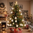 thumbnail image 6 of 25 Pcs Christmas Ball Ornaments Set, 2.36'' Shatterproof Xmas Tree hanging Balls Ornaments, Clear Sliver Ornaments for Christmas Tree, Holiday Decorations, 6 of 9