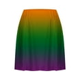 thumbnail image 4 of aidice Workout Shorts for Women Skorts Summer Elastic Waisted Athletic Gym Gradient Color Skirts Shorts, 4 of 5