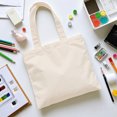 thumbnail image 3 of Tote Bag de Manta Cruda - Bolsas Plegables Reutilizables y Ecológicas, Ideal para Compras, Viajes y Pintar, 3 of 4